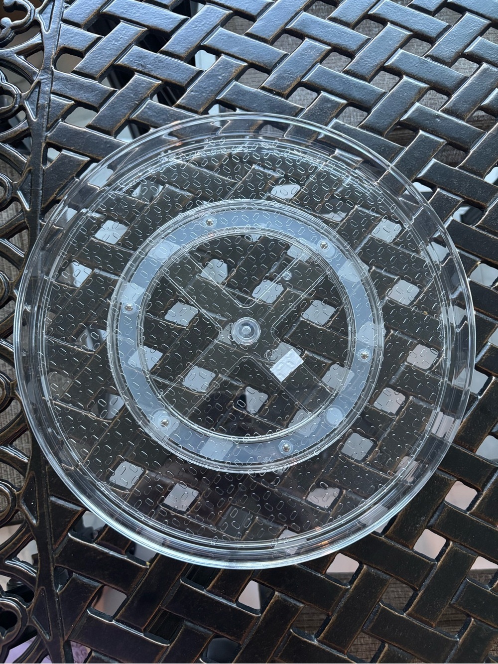 Clear Rotating Lazy Susan pack of 2